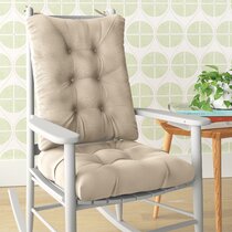 Rocking chair deals cushions with snaps